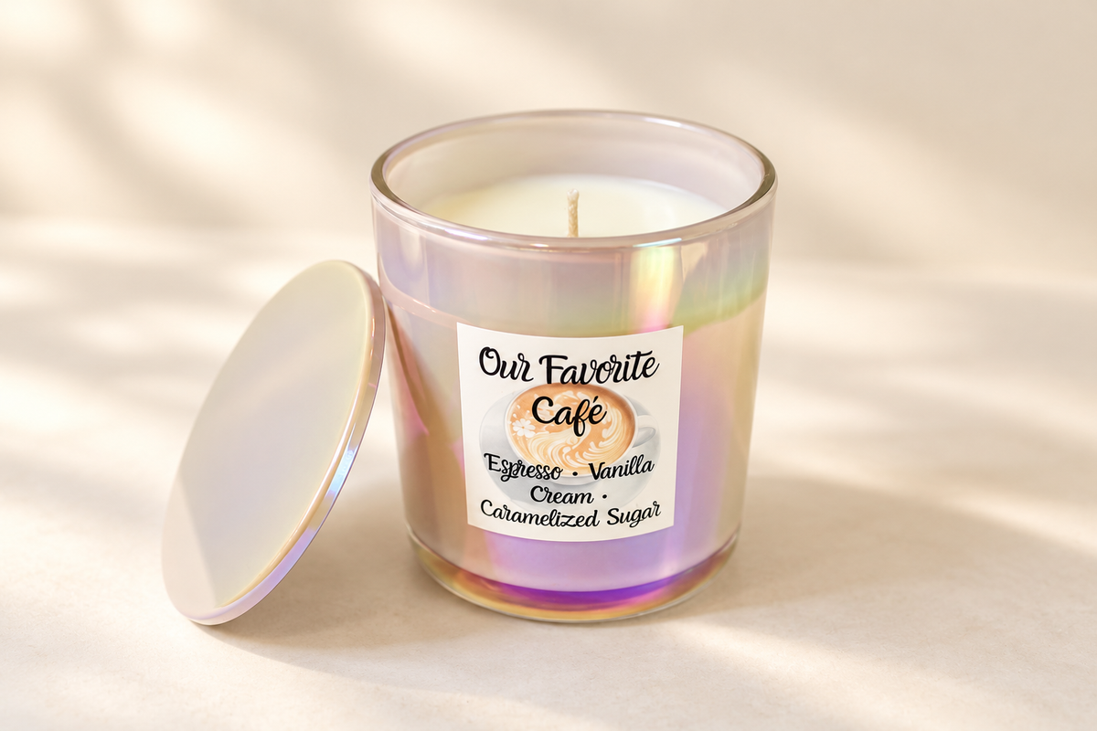 Our Favorite Café - Vanilla Cappuccino Coffee Scented Candle 12 oz
