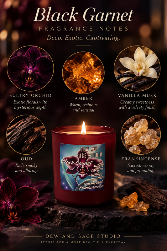 Black Garnet Scented Candle 12 oz.