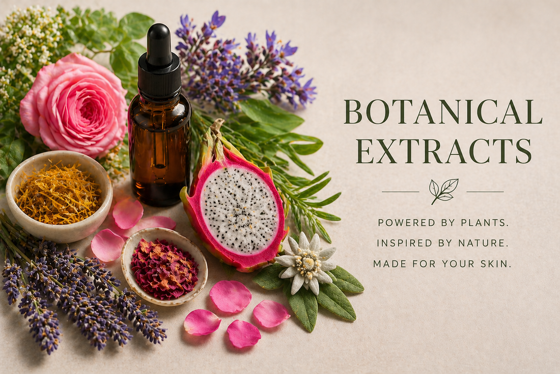 Botanical Extracts of rose, dragonfruit, lavender