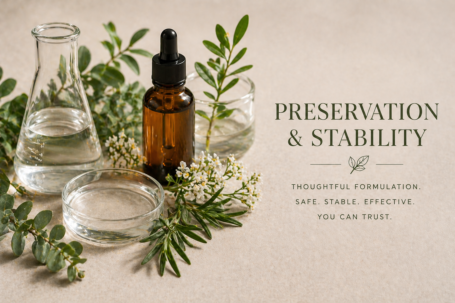 🌿 Preservation & Stability — How We Keep Our Products Fresh