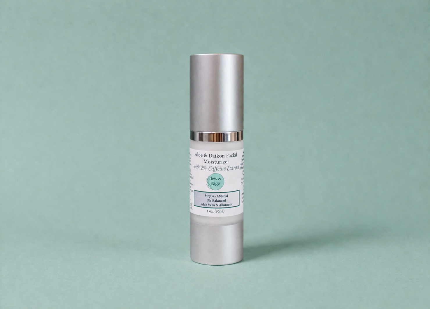 Facial Moisturizer - Aloe & Daikon with 2% Caffeine - 1 oz.