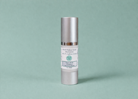 Facial Moisturizer - Aloe & Daikon with 2% Caffeine - 1 oz.