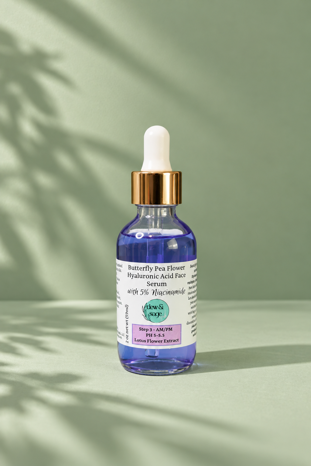 Butterfly Pea Flower Hyaluronic Face Serum with Niacinamide