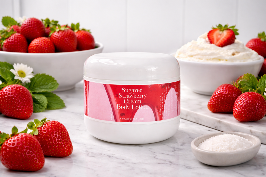 Body Lotion - Sugared Strawberry Cream 4 oz.