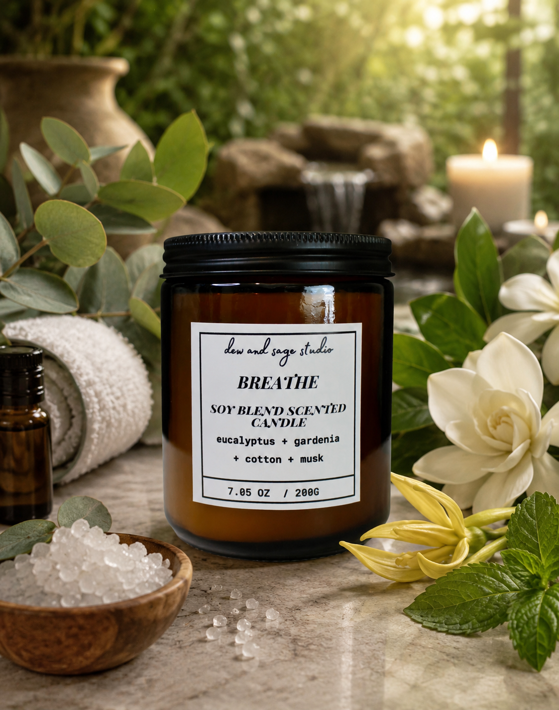 Scented Candle - Breathe 7.05 oz.