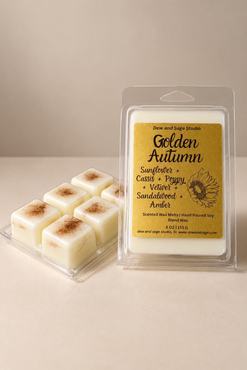 Golden Autumn Wax Tarts 6 oz