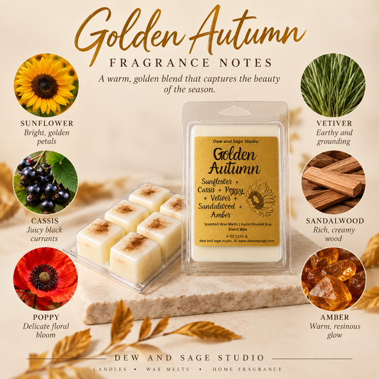 Golden Autumn Wax Tarts 6 oz
