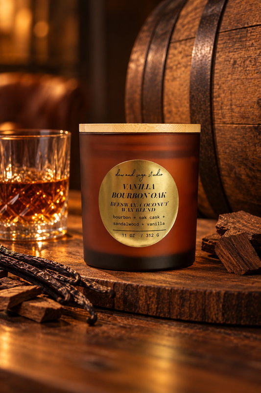 Vanilla Bourbon Oak Scented Candle 11 oz.