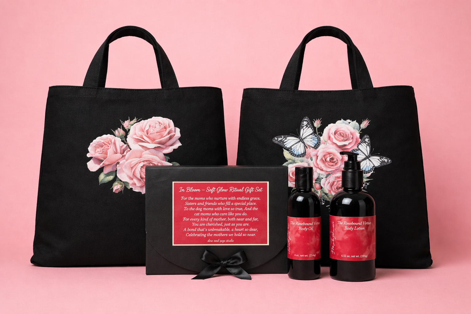 Soft Glow Ritual Gift Set - The Rosebound Virtue