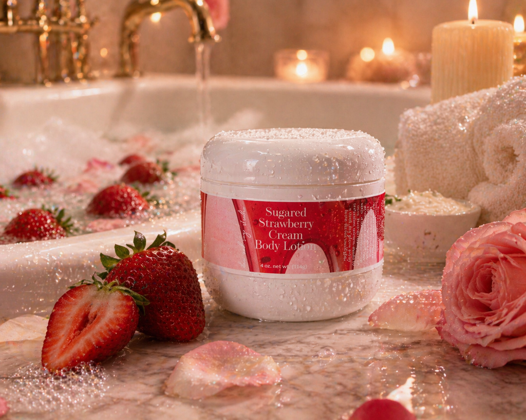 Body Lotion - Sugared Strawberry Cream 4 oz.