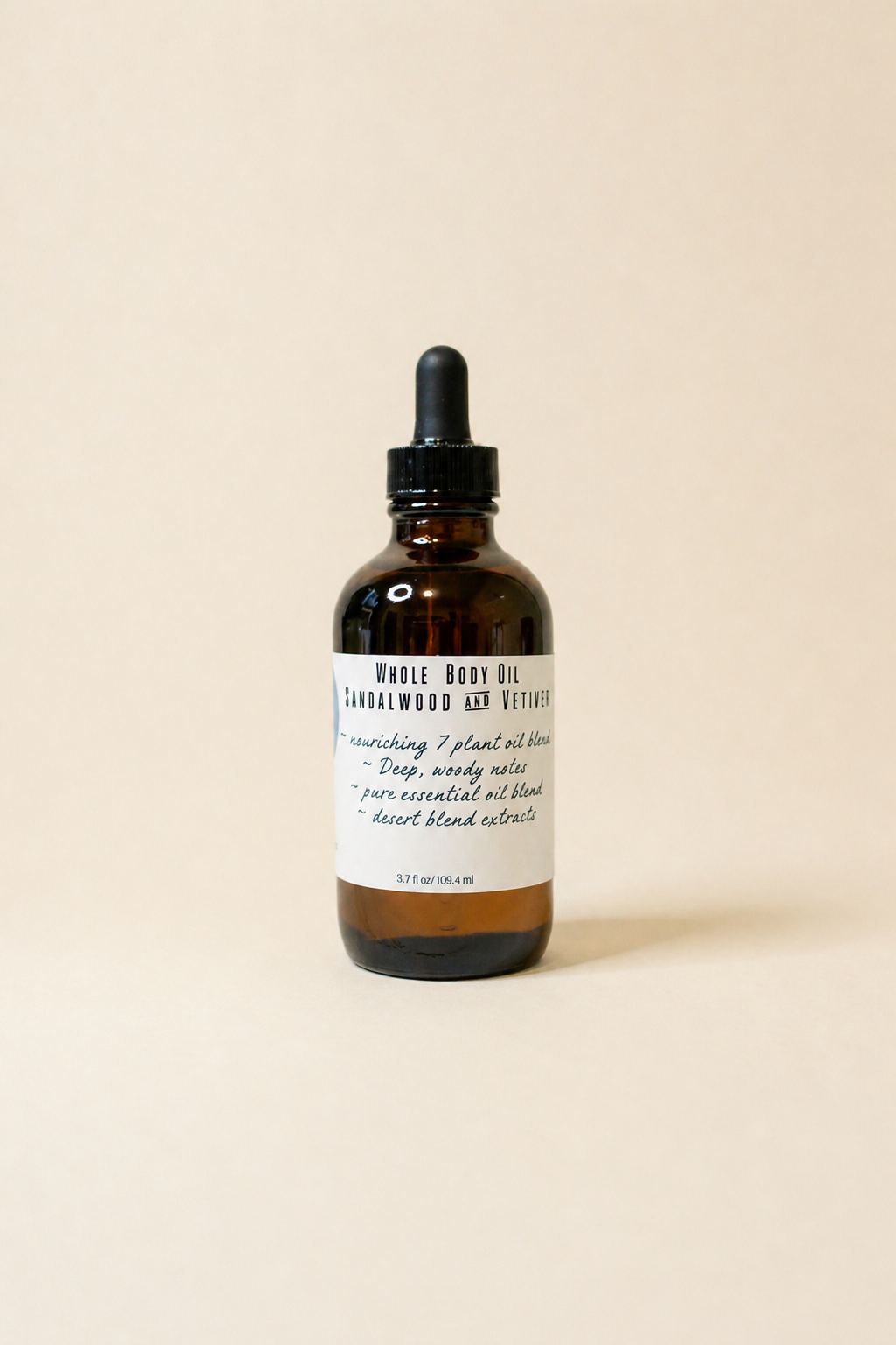 Sandalwood & Vetiver Whole Body Oil 3.7 oz.