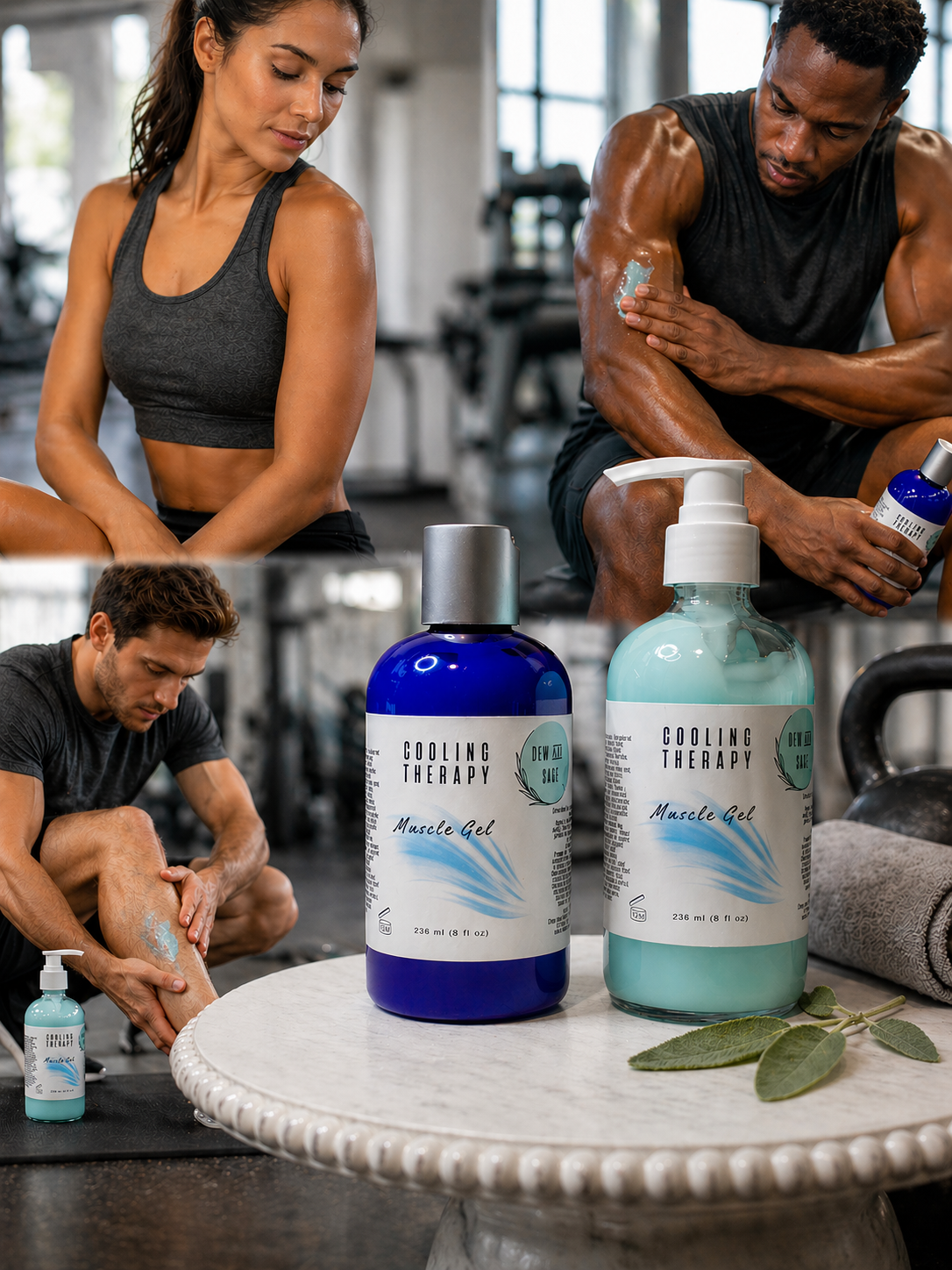 Cooling Therapy Muscle Gel 8 oz.