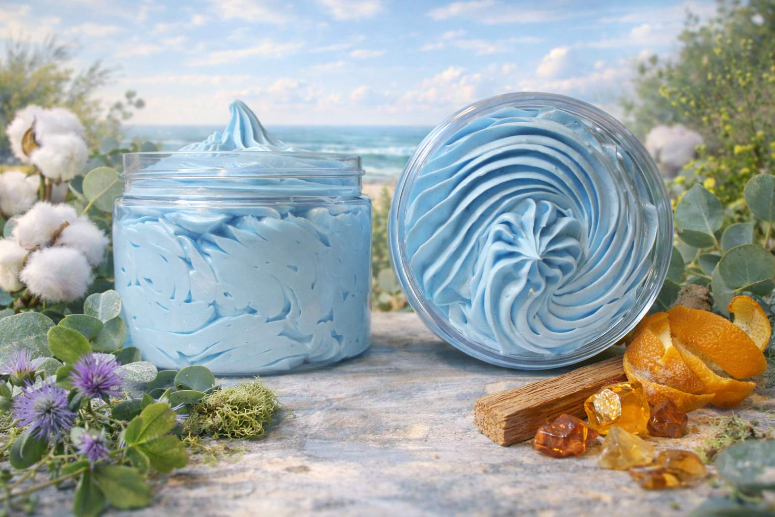 Coastal Cotton Whipped Bath Soap - 5.5 oz