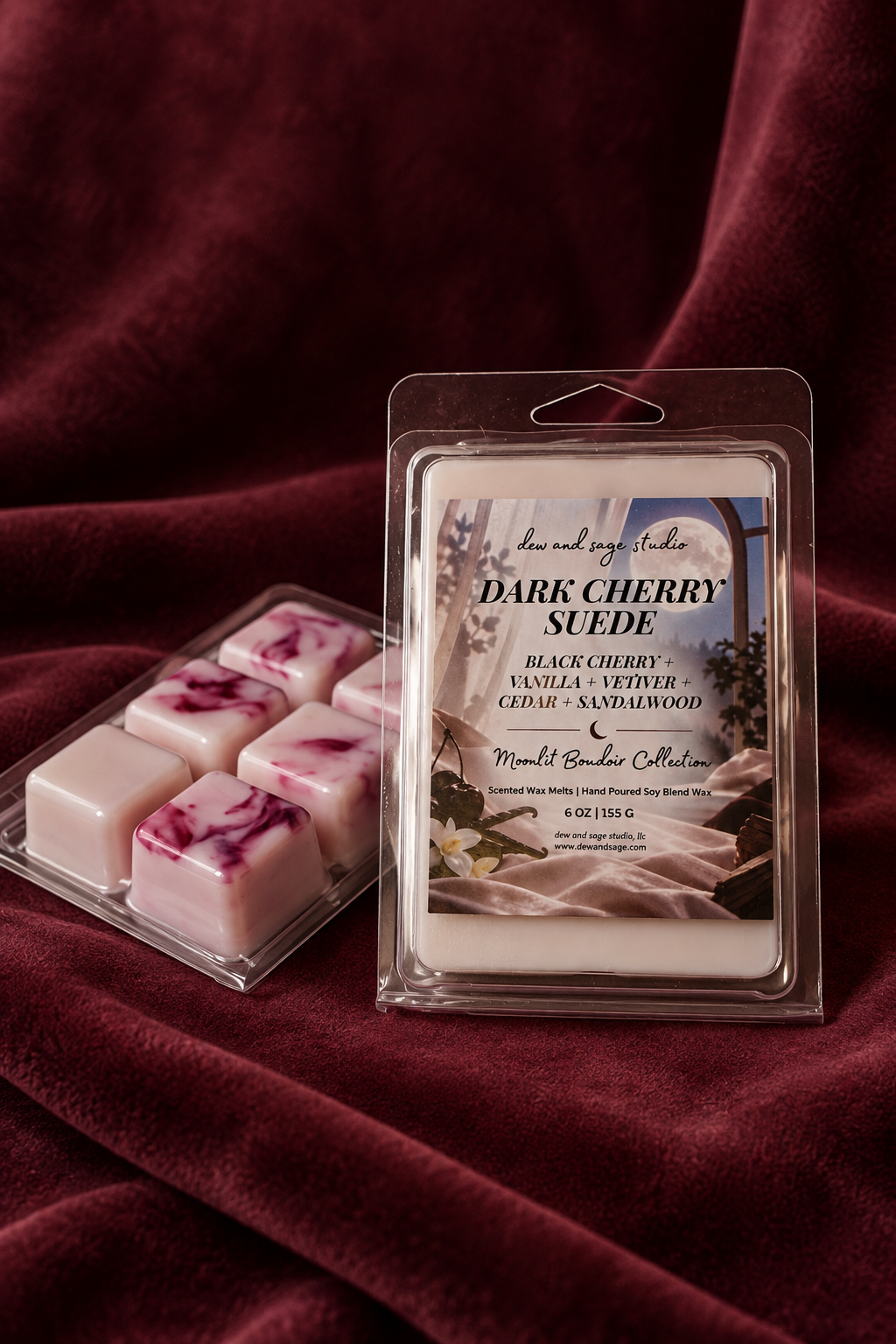 Dark Cherry Suede Scented Wax Tarts 6 oz