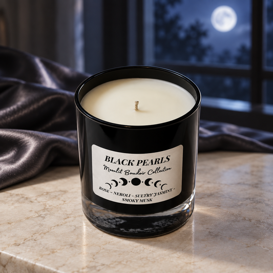 Black Pearls -  Sultry Jasmine Scented Candle 8 oz.