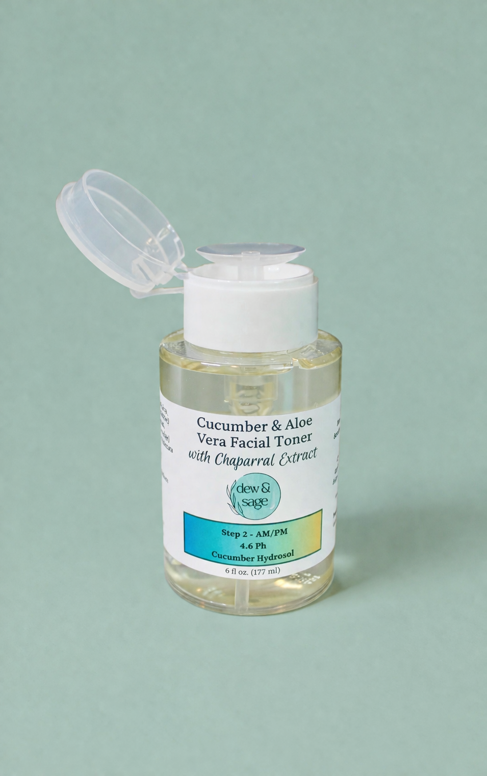 Facial Toner - Cucumber & Aloe Vera with Chaparral Extract - 6 oz.