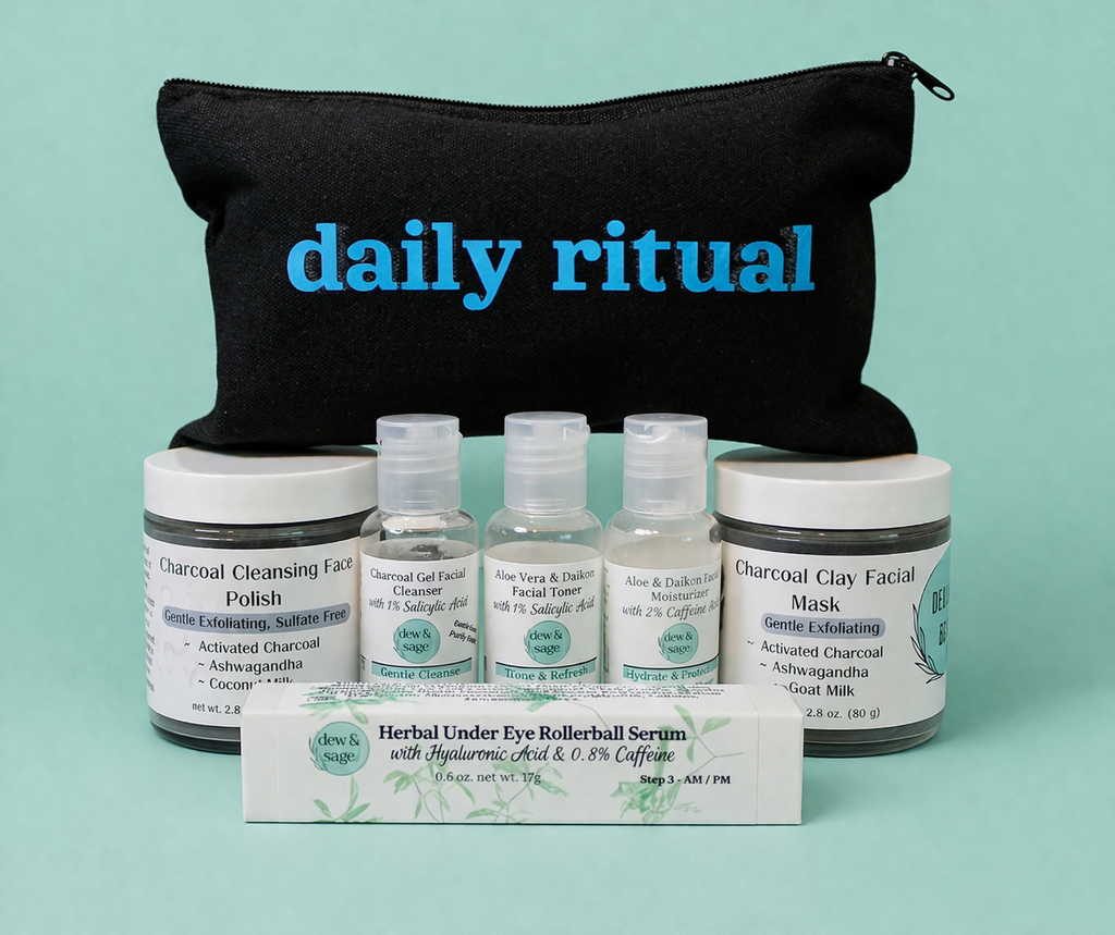 Skincare Discovery Set - 7 pc. - Charcoal, Aloe & Daikon