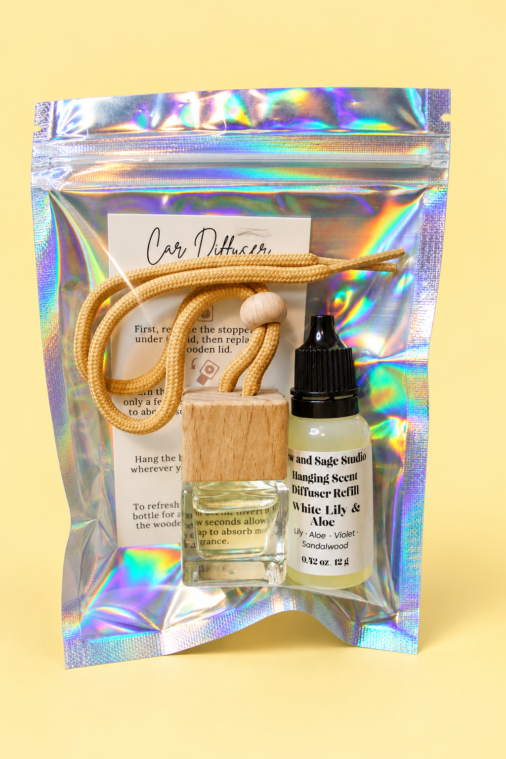 Hanging Scent Diffuser with 2 Refills