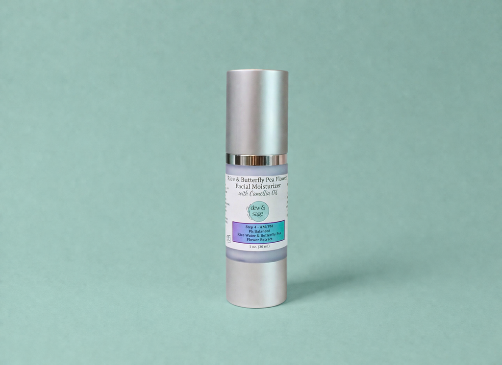 Facial Moisturizer - Rice & Butterfly Pea Flower - 1 oz.