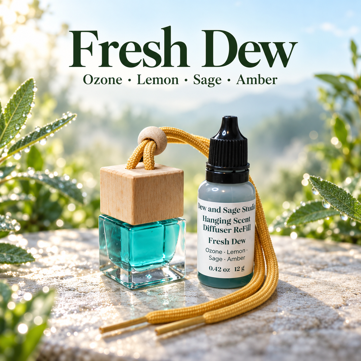 Hanging Scent Diffuser with 2 Refills