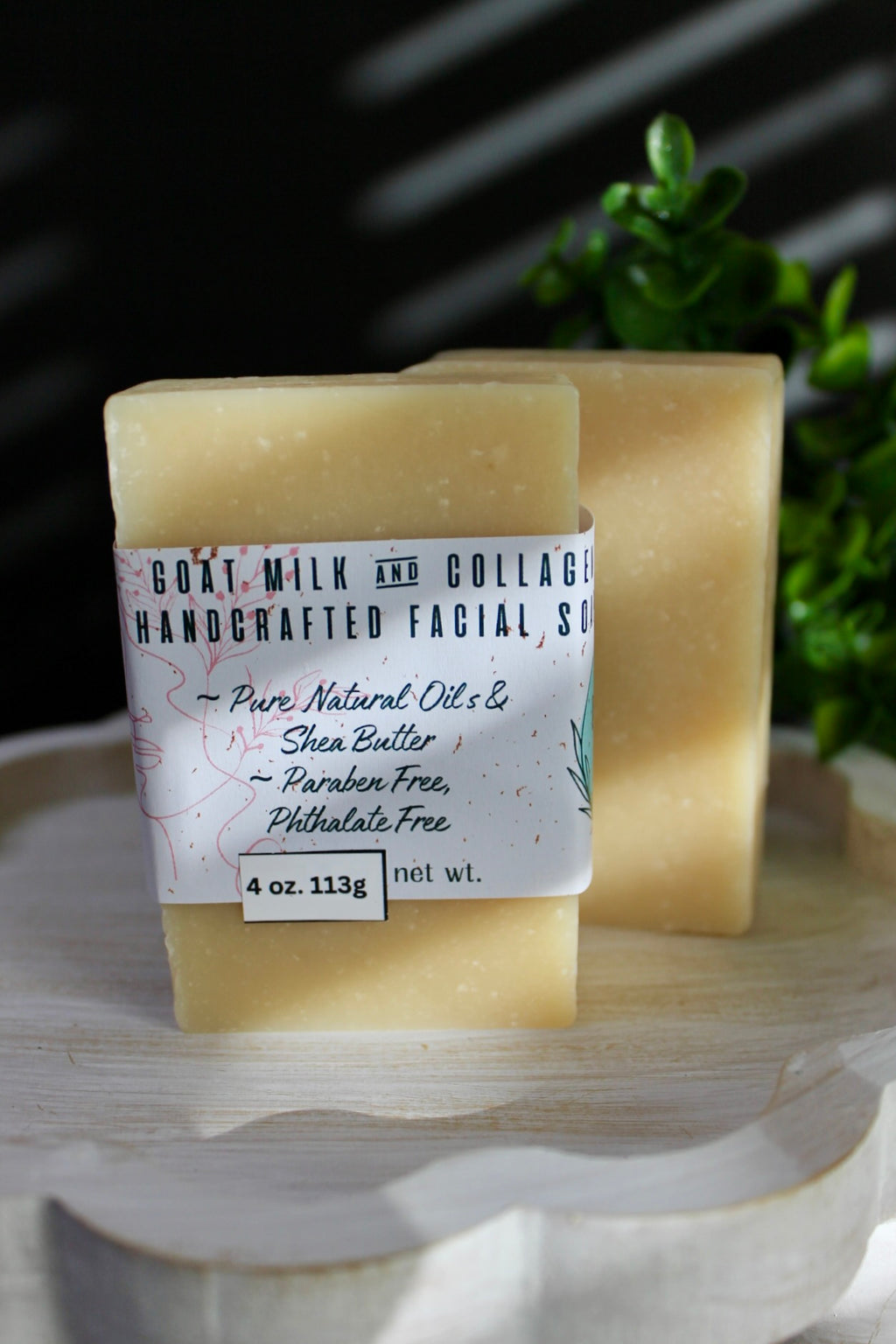 Goat Milk & Collagen Handcrafted Facial Soap 4 oz.