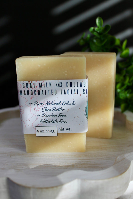 Goat Milk & Collagen Handcrafted Facial Soap 4 oz.