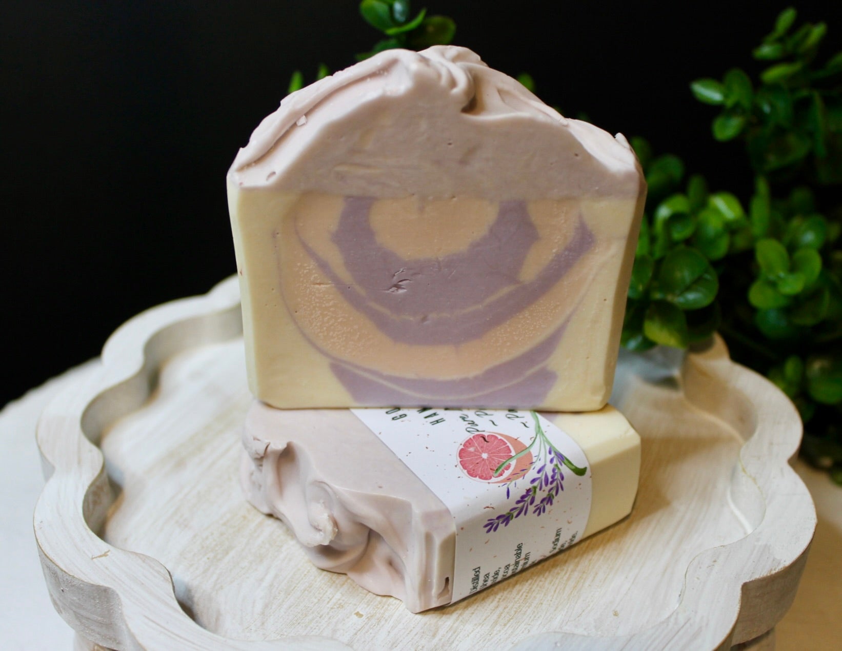 Goat Milk Handmade Soap Lavender and Grapefruit 5.5oz.