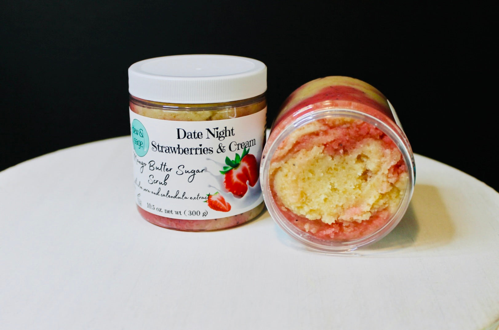 Date Night - Strawberries & Cream Mango Sugar Scrub 10.5 oz.