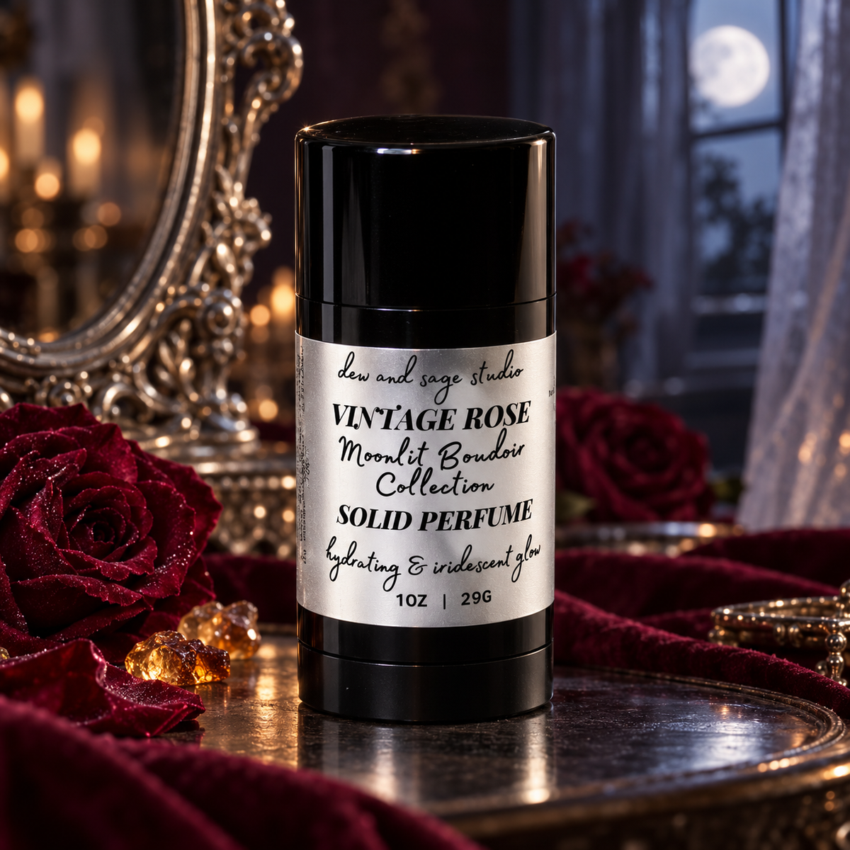 Vintage Rose Solid Perfume Stick 1 oz.