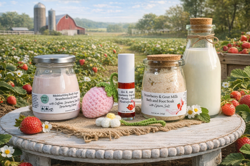 Bath and Body Gift Set - Strawberry & Goat Milk