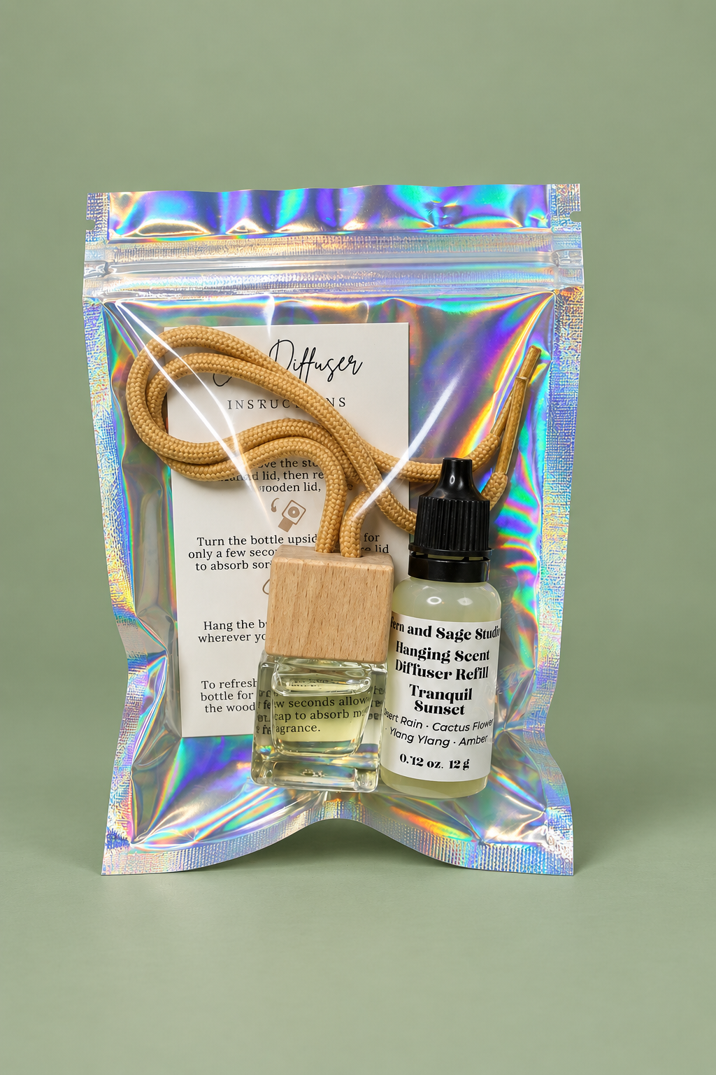 Hanging Scent Diffuser with 2 Refills